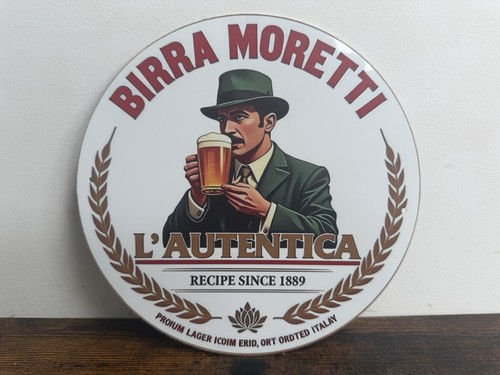 Birra moretti blechschild 20cm - birra,