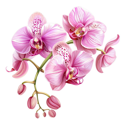 Wandtattoo aufkleber orchidee - aufkleber,