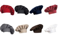 CG Workwear Kochmütze Bistromütze Mütze Koch Einheitsgröße Klettverschluss