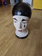 Scheurich  Keramik Kopf Pierrot Design Clown  Sammlerstück, 80er, Perückenkopf