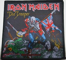 Iron Maiden - The Trooper  gewebter Aufnäher woven Patch Neu & Official!