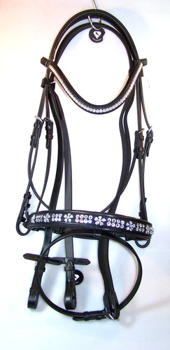 Luxus trense leder schwarz - luxus,