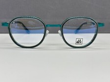 JF Rey Brille Damen Herren Rund Türkis grün blau France JF 2876 groß L  NP:360€