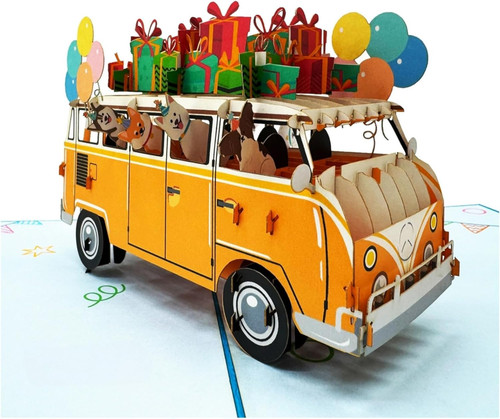 Pop geburtstagskarte - 3d,