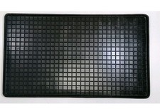 1x Schuhmatte Schuhablage 40x60 cm Schmutzfangmatte Abtropfschale Gummi schwarz