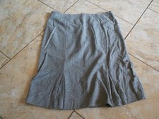 Cavita Rock Wollrock 42 Grautöne Schwarz Creme Kariert Sehr gut #D0310