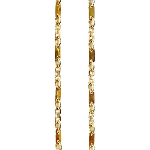 Plattenkette 5mm 585er echt - 585er,