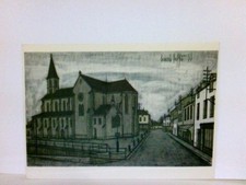 Künstler AK Bernard Buffet. Eglise. Serie Buffet 447. Kirche, Wohnhäuser, Gebäud