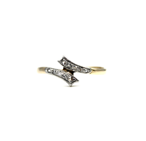 585 gelbgold antik stil ring - gelbgold,