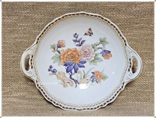 Obstschale Gebäckschale mit Griffen Kaiser Porzellan Duchesse - edel und top ⚜️