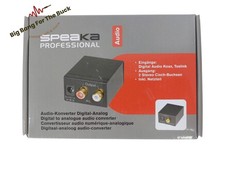 Digital Audio Konverter Koax/Toslink zu Cinch Stereo Analog Signalwandler 2xRCA