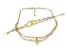 Aigner Halskette Collier und Armband Schmuck Set mit original Etui um 1980