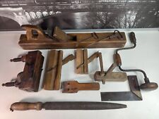 Kleines Konvolut Zimmermann Schreiner Werkzeuge Hobel Raspel Winkel Brustleier;