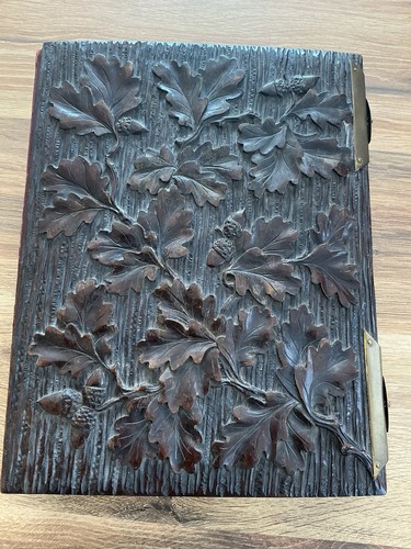 Antikes fotoalbum mit spieluhr - mit,
