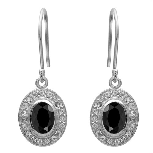 Vintage oval schwarz spinell - vintage,
