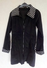 Extravaganter Mantel Schwarz