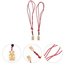  2 Pcs Bunny Halskette Hasen