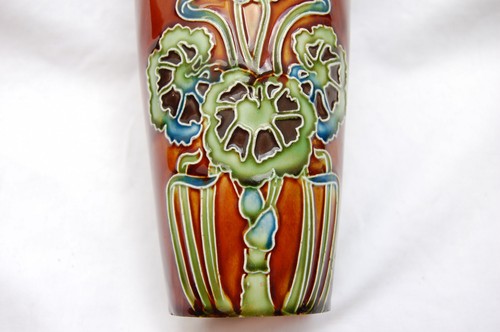 Jugendstil majolika vase - jugendstil,