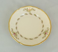 Moosrose elfenbeinfarben Goldrand v. Rosenthal , Brotteller Ø 17 cm (578)