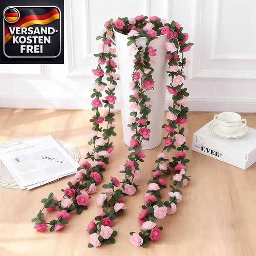 Künstliche rosen girlande - künstliche, rosen-girlande
