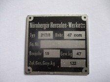 Sign hercules 217 nameplate - sign,