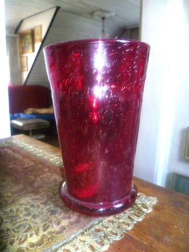Kelchglas vase rot gold - in, &