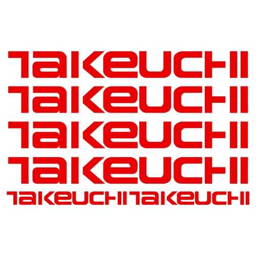 Takeuchi aufkleber sticker - takeuchi,