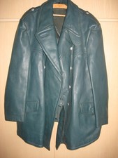 Schwere Lederjacke, grün