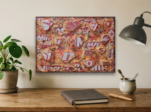 Mixed media kunst collage - mixed,