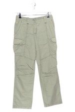 AIGLE Cargohose Damen Gr. 36 Oliv Baumwolle Casual Outdoor Freizeit L30