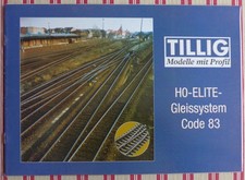 Tillig Katalog, Modelle mit Profil, H0-Elite-Gleissystem Code 83, neuwertig