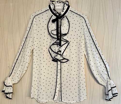 Anne fontaine volantbluse - anne,