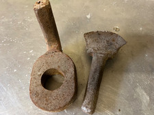 2 X AMBOSS GESENK  SETZSTÖCKL SCHMIEDE AUFSATZGESENK AMBOSSEINSATZ EINSATZAMBOSS