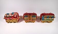 Christbaumschmuck Glas LAUSCHA Eisenbahn mit 2 Waggons 43 cm 90er Jahre wie neu