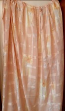 2 Gardinen Seitenschals+Volant orange/gelb Blumenmuster L:2,52 m B 1x63 1x88cm