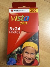 AGFA PHOTO 200 vista plus, 3er Pack KB-Filme, 24er, EXP: 09/2018. Versiegelt.