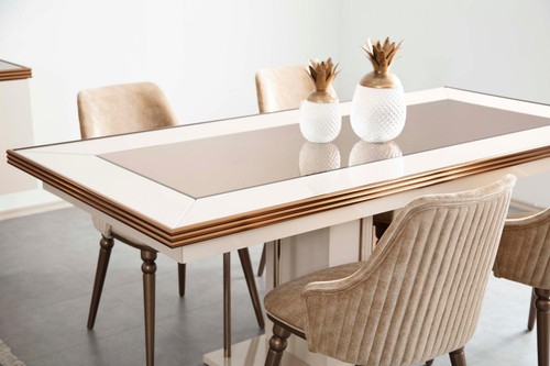 Luxus esstisch tisch beige - esstisch,