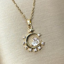 Damen Halskette Anhänger Gold