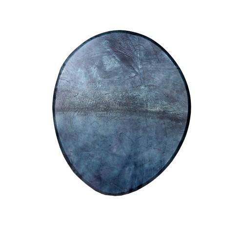 Schamanentrommel grau oval - grau,