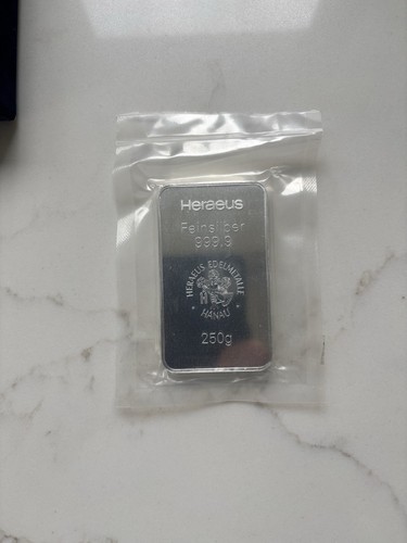 Heraeus 250g silberbarren - 250g,