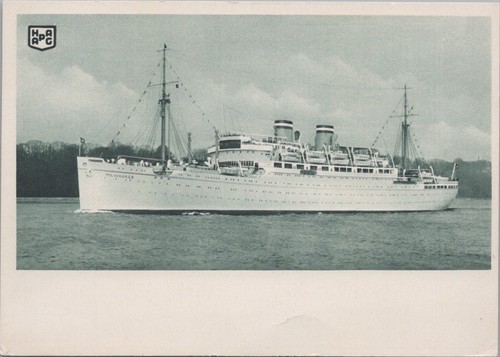 Postkarte dampfer - postkarte,
