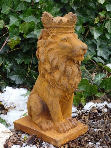 Gusseisen löwe lion king - gusseisen,