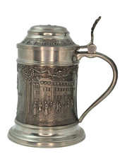 Zinn Humpen Bierkrug Goethe