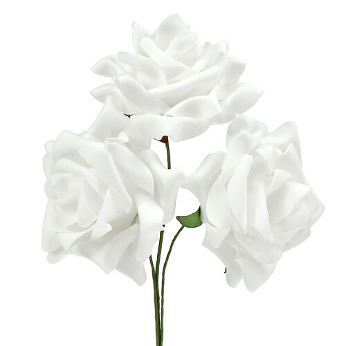 Foamrosen weiß hochzeit - weiß,