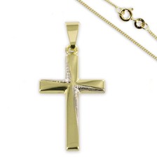 Kreuz Anhänger 333 Gold