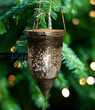 ❀ Hängewindlicht Glas Metall Bauernsilber Silbern Hängeleuchter Windlicht