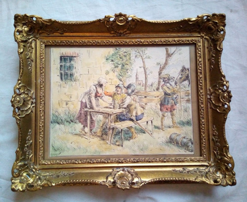 Alter barock bilderrahmen glas - alter,