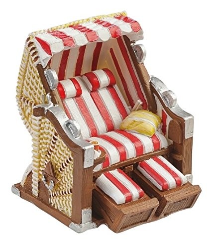Strandkorb rotweiss figur - 7, cm