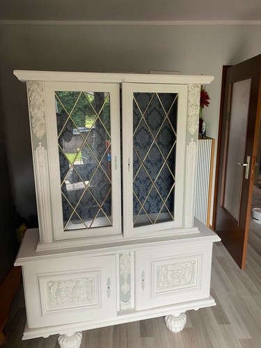 Schrank vitrine vintage style - vitrine,