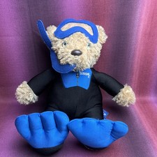 Sealife Teddy Bär im Neoprenanzug Taucher Kuscheltier Plüsch 31 cm Stofftier RAR